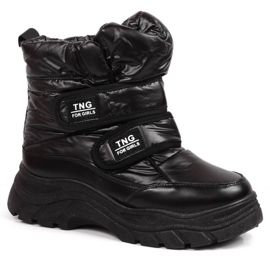 Bottes de neige velcro Potocki Jr WOL118A noir
