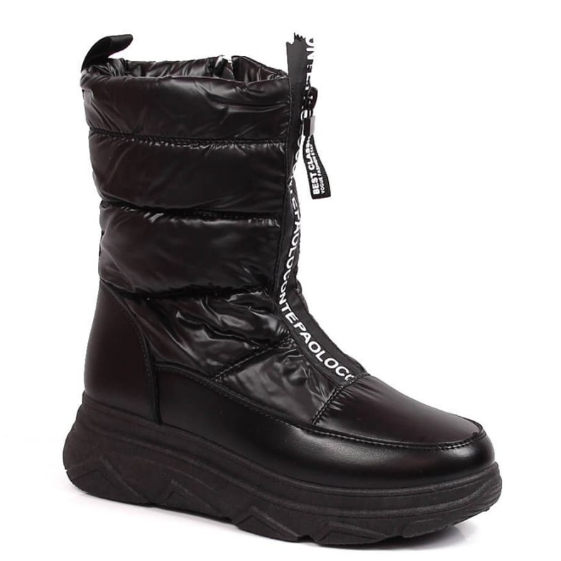 Bottes de neige avec une fermeture éclair Potocki W WOL120A le noir
