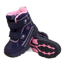 Bottes de neige imperméables Velcro American Club Jr AM852A bleu Bottes de neige imperméables Velcro American Club Jr AM852A bleu