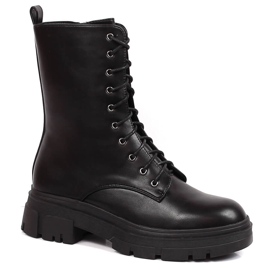 Bottes chaudes pour femmes noires sur la plate-forme Filippo