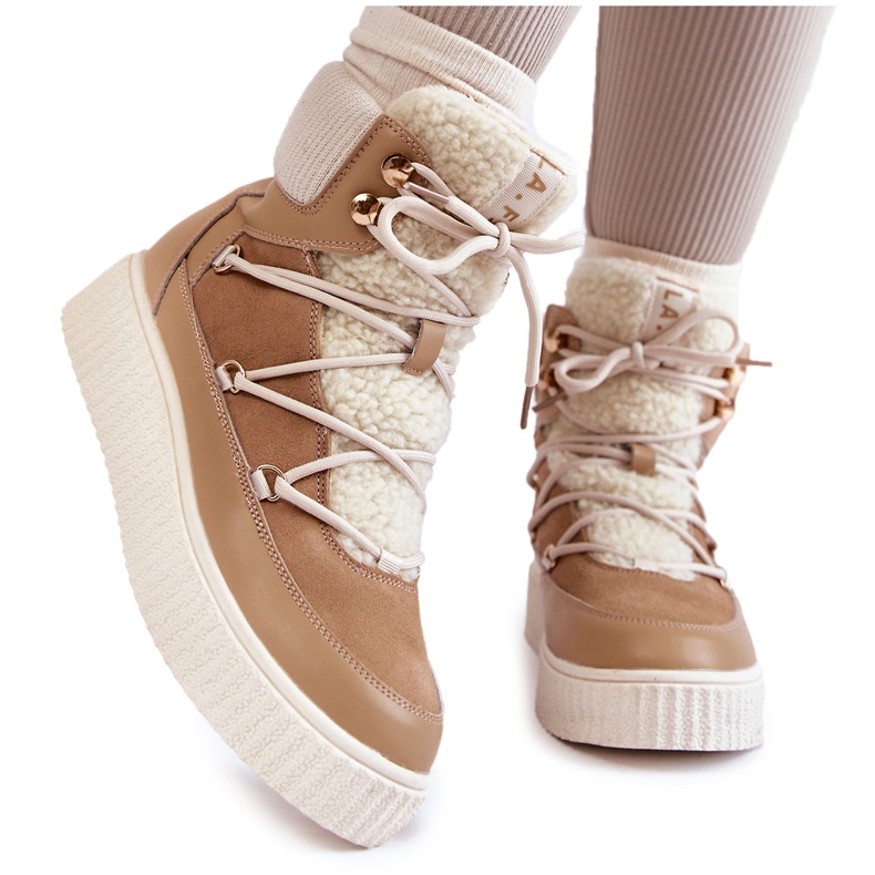 PL4 Bottes de Neige Femme La.Fi 280072TA-QN Beige