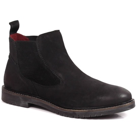 Bottines Chelsea homme, slip-on noir Bugatti KK153097