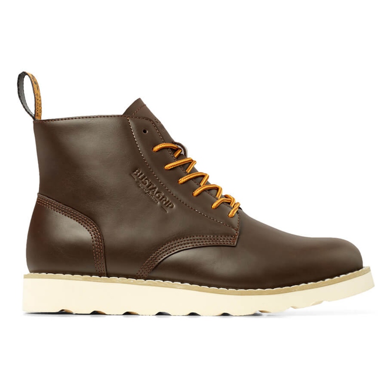 Chaussures en cuir pour hommes hautes marron Buster Bustagrip brun