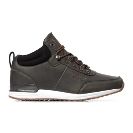 Chaussures homme en cuir gris Jogger Bustagrip