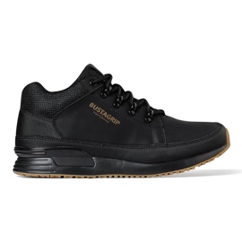 Chaussures homme en cuir noir, baskets Cruiser Bustagrip
