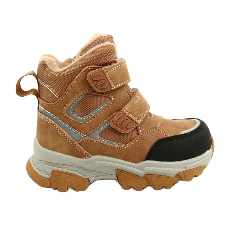 Bottes Trappeurs Avec Velcro Camel News 22DZ23-5251 beige jaune