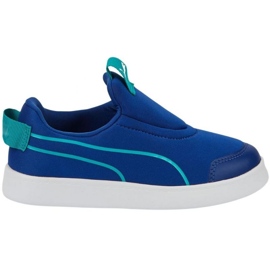 Puma Courtflex v2 Slip On PS chaussures 374858 11 bleu