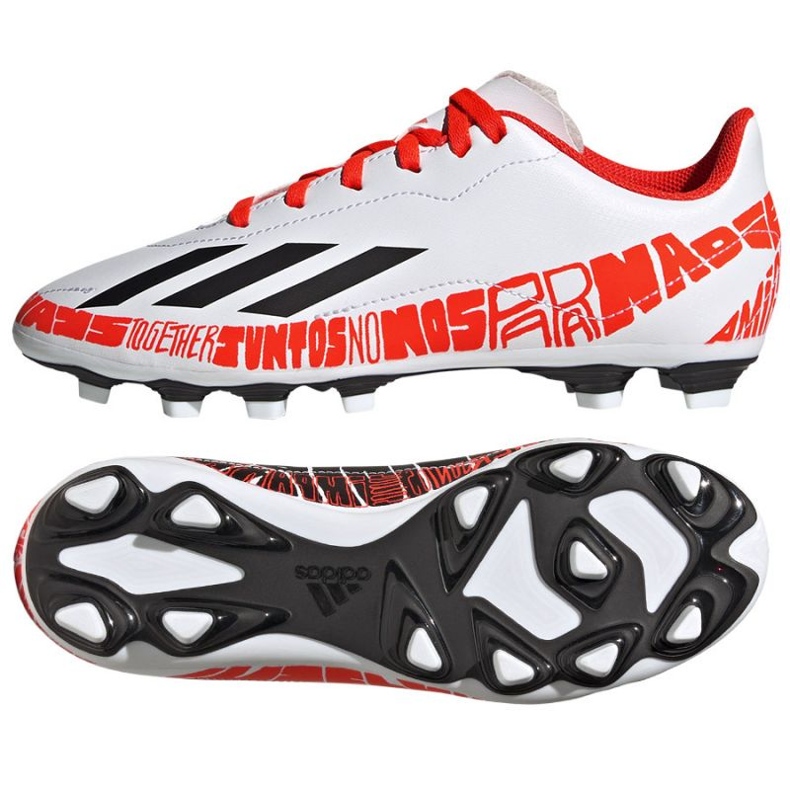 Chaussures de foot Adidas X Speedportal.4 FxG Jr GW8398 multicolore blanc