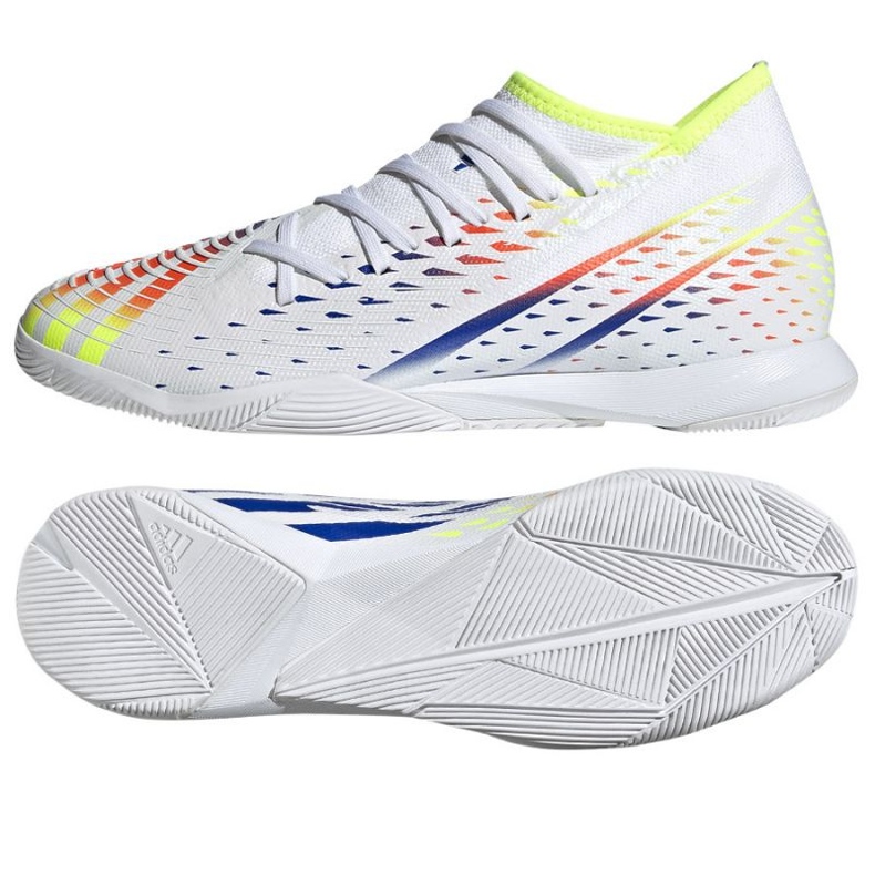 Chaussures de football Adidas Predator Edge.3 In GV8517 blanche blanche Chaussures de football Adidas Predator Edge.3 In GV8517 blanche blanche