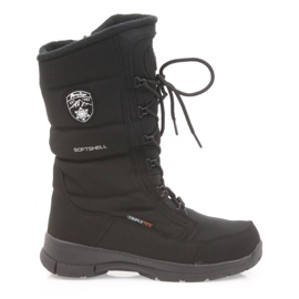 American Club Bottes de softshell pour enfants américains avec une membrane noire SN12 / 22 le noir