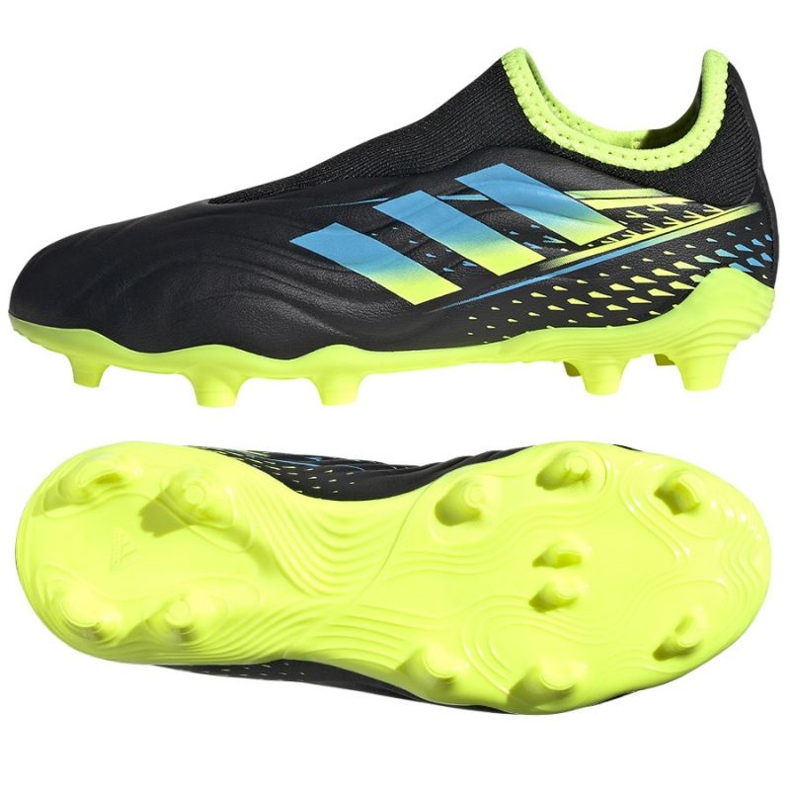 Adidas Copa Sense.3 Ll Fg Jr GZ1388 chaussures de football le noir le noir Adidas Copa Sense.3 Ll Fg Jr GZ1388 chaussures de football le noir le noir