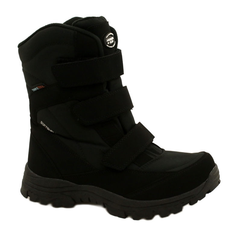 American Club Bottes Softshell Chauffantes Avec Velcro SN05/22 Noir le noir