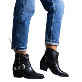 Santiags Zoila noires le noir