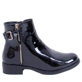 PA1 Bottines laquées Frankie Noir le noir