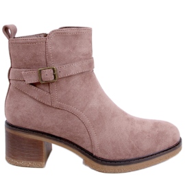 PA1 Bottes à talons larges Aretha Kaki beige PA1 Bottes à talons larges Aretha Kaki beige