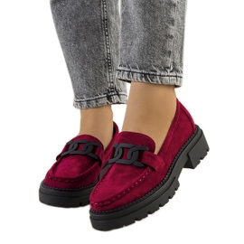 Chaussures Gabriella en éco-daim bordeaux rouge Chaussures Gabriella en éco-daim bordeaux rouge