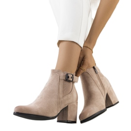 Bottines beiges