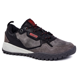 Chaussures de sport classiques pour hommes en mousse à mémoire de forme Big Star KK174271 Gris noir