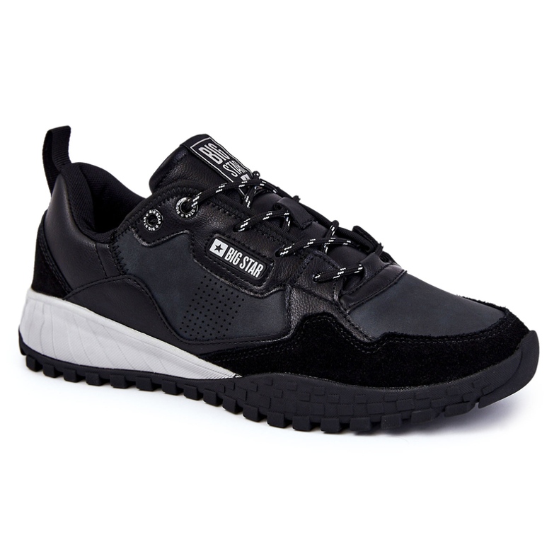 Chaussures de sport classiques pour hommes en mousse à mémoire de forme Big Star KK174270 Noir le noir