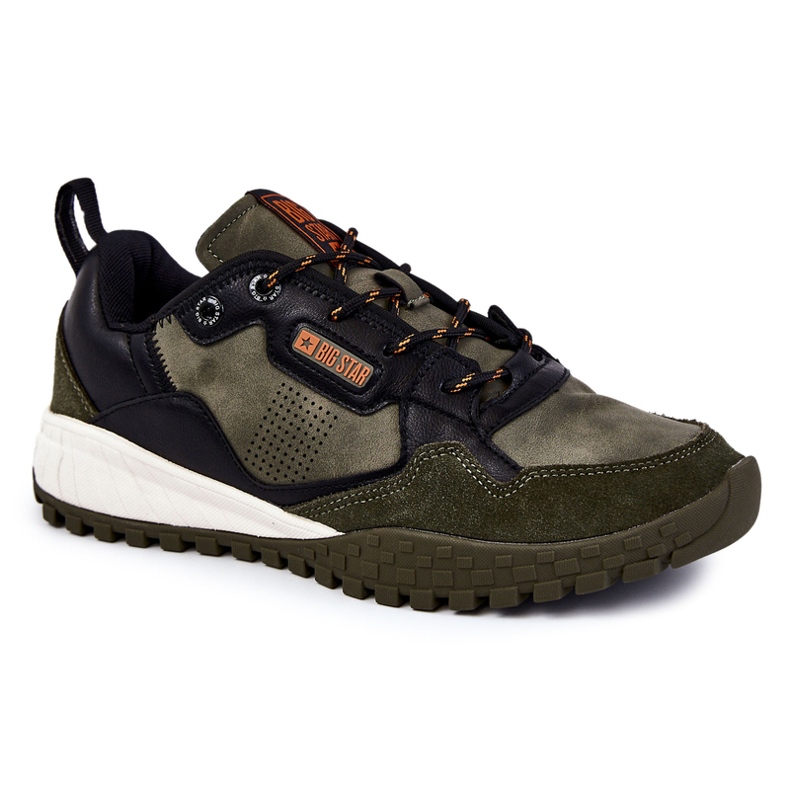 Chaussures de sport classiques pour hommes en mousse à mémoire de forme Big Star KK174272 Vert le noir