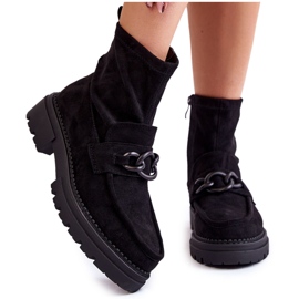 Bottines en Daim pour Femme La.Fi 250042B-SU Noir