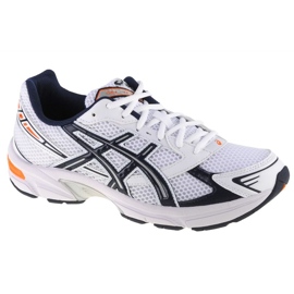 Asics Gel-1130 M 1201A256-106 chaussures de course blanche bleu marin Asics Gel-1130 M 1201A256-106 chaussures de course blanche bleu marin