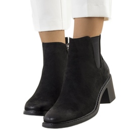 PA1 Bottines à talons Luiza noires