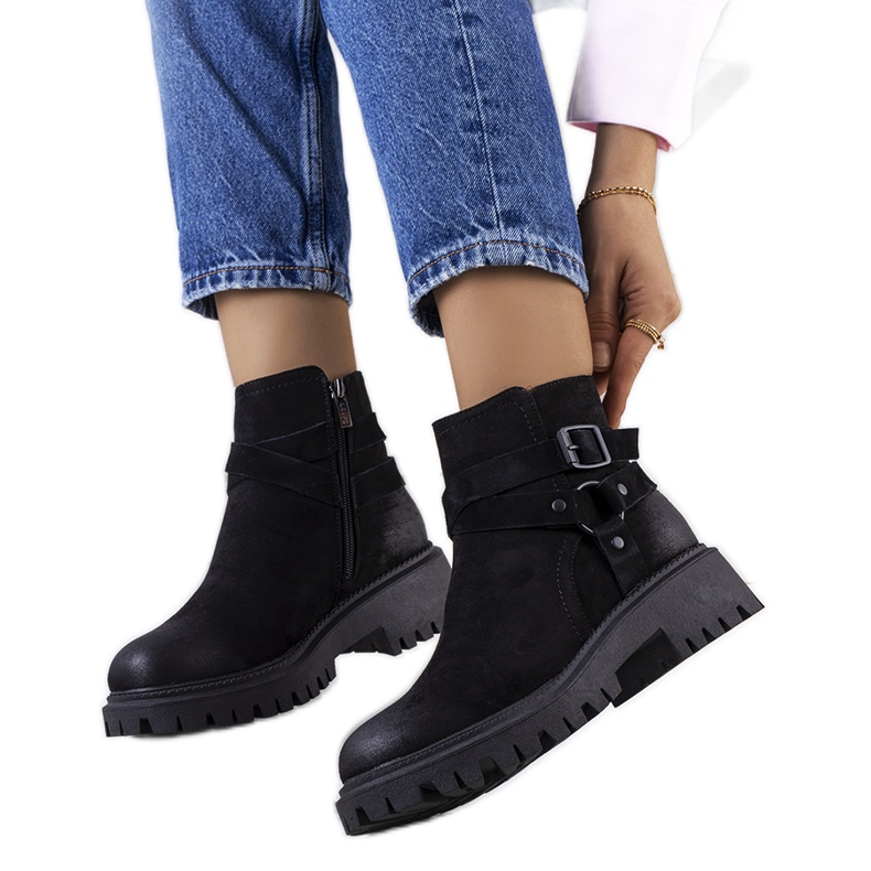 PA1 Bottines Piave femme noires le noir