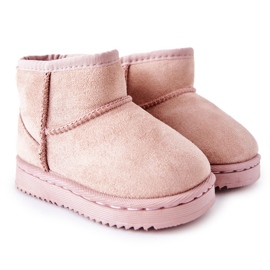 Bottes de neige isolées. Bottes roses des filles 20213-D Bottes de neige isolées. Bottes roses des filles 20213-D