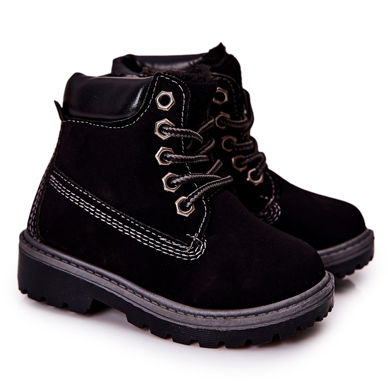 PA1 Bottes Trappeurs Enfant Noir Milos H-50A/C le noir PA1 Bottes Trappeurs Enfant Noir Milos H-50A/C le noir