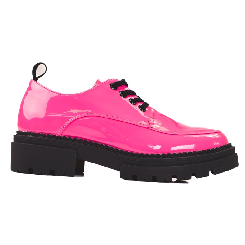 Chaussures femme Shelovet rose, cuir écologique verni
