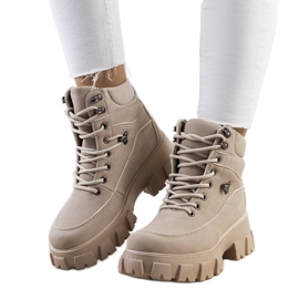 PA1 Bottes de randonnée Bisa femme beiges