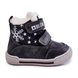 Bottes Chaudes Enfant Avec Velcro Big Star KK374191 Noir