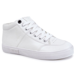Baskets en cuir classiques pour hommes Big Star KK174347 Blanc