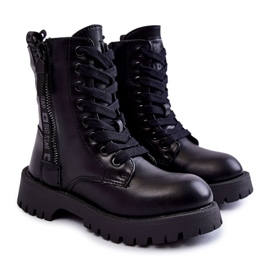 Bottes Noires Pour Enfants Avec Fermeture Éclair Big Star KK374136