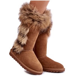 FS1 Bottes De Neige Chaudes En Daim Femme Camel Balvin brun multicolore