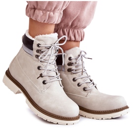 Bottes Chaudes Femme Gris Clair Lonne
