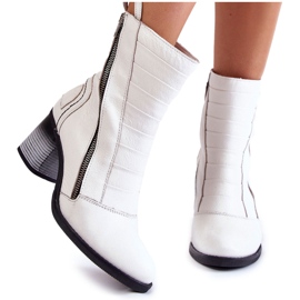 Bottes Hautes en Cuir pour Femme Maciejka 05647-11 Blanc