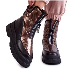Vinceza Bottes de neige confortables pour femme, marron et noir Elodia brun multicolore
