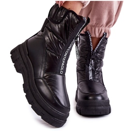 Vinceza Bottes de Neige Confortables Femme Noires Elodia