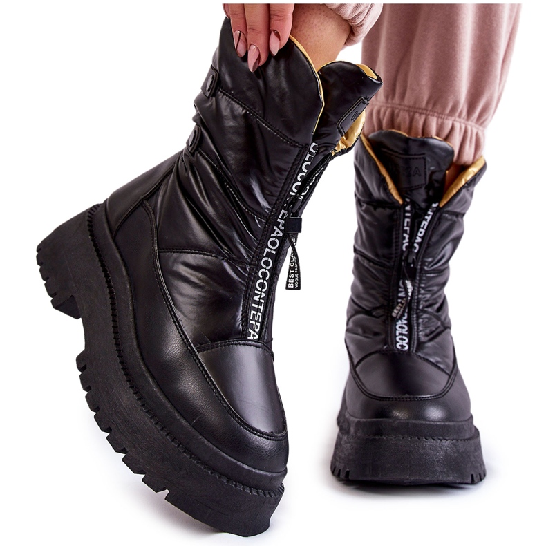 Vinceza Bottes De Neige Hautes Pour Femmes Avec Fermeture Éclair Noir Moira le noir Vinceza Bottes De Neige Hautes Pour Femmes Avec Fermeture Éclair Noir Moira le noir