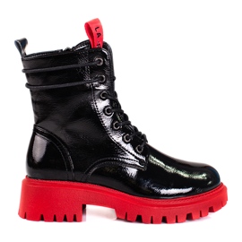 Ouvrières Shelovet à semelle rouge noir