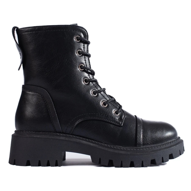 Baggies noires pour femmes en cuir écologique le noir