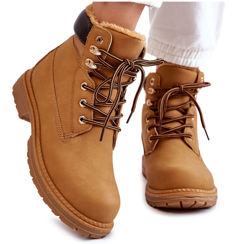 Bottes Chaudes Femme Camel Lonne brun