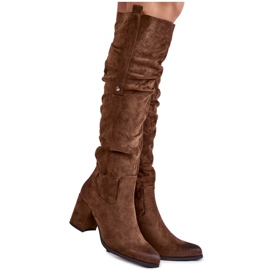 PL4 Cuissardes en Daim La.Fi 270065KH-SU Marron foncé brun PL4 Cuissardes en Daim La.Fi 270065KH-SU Marron foncé brun