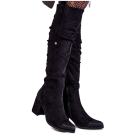 PL4 Cuissardes en Daim La.Fi 270065B-SU Noir le noir