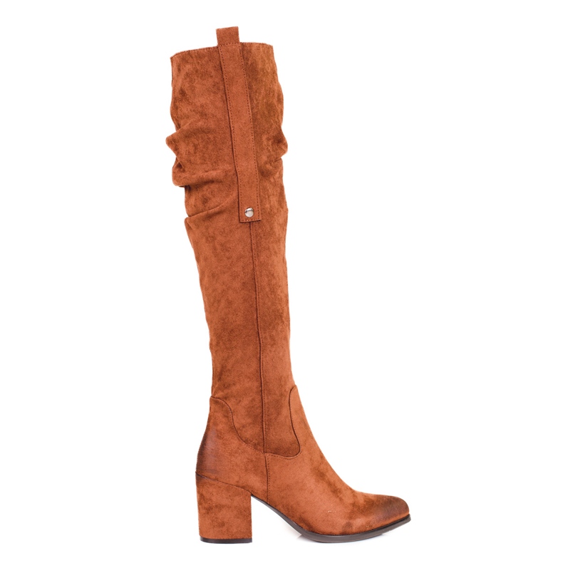 Bottines Shelovet marron en daim pour femme brun