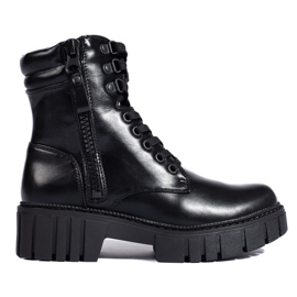 Pantalon femme noir plateforme