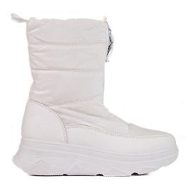 BM Bottes de neige isolées de Wolf blanc