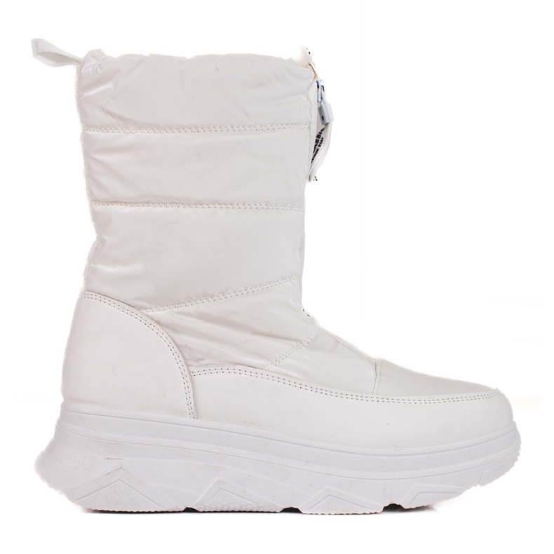 BM Bottes de neige isolées de Wolf blanche BM Bottes de neige isolées de Wolf blanche